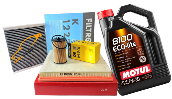 Opel Astra J 1.6 Turbo Benzinli Filtre Bakım Seti Motul 5W30 4LT DEXOS1 Yağlı