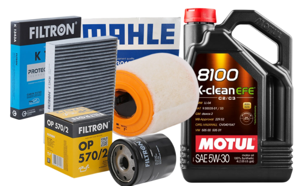 Opel Astra K 1.0 / 1.4 Filtre Bakım Seti Motul 5W30 4LT Motor Yağlı Filtron