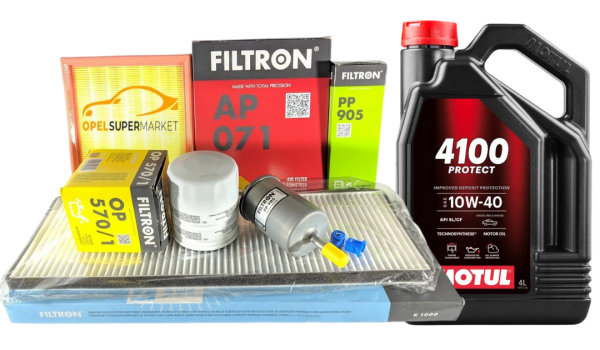 Opel Corsa B 1.4 / 1.6 Filtre Bakım Seti Motul 10W40 4 LT Yağlı Filtron