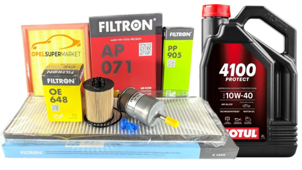 Opel Corsa B 1.2 Filtre Bakım Seti Motul 10W40 4 LT Yağlı Filtron