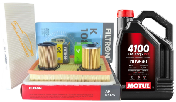 Opel Corsa C 1.7 Dizel Filtre Bakım Seti Motul 10W40 SYN-nergy 5LT Filtron