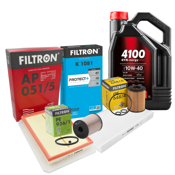 Opel Corsa C 1.7 Dizel Filtre Bakım Seti Motul 10W40 SYN-nergy 5LT Filtron