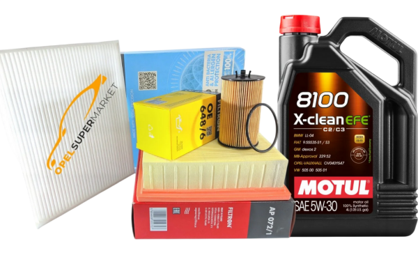 Opel Corsa E 1.2 / 1.4 Düz Vites Filtre Bakım Seti Motul 5W30 4LT Motor Yağlı Filtron
