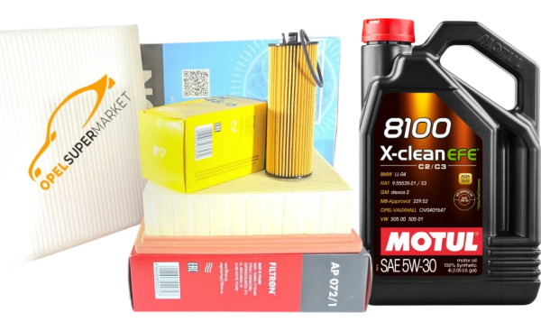 Opel Corsa E 1.2 / 1.4 Otomatik Vites Filtre Bakım Seti Motul 5W30 4LT Motor Yağlı Filtron