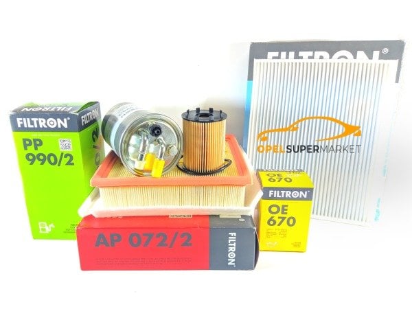 Opel Corsa D 1.3 Dizel (2010 Sonrası) Filtre Bakım Seti (Tırnaklı Tip) Filtron