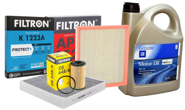 Opel İnsignia A 1.4 Turbo Filtre Bakım Seti Karbonlu Polen Gm Dexos 1 5W30 5LT Motor Yağlı Filtron