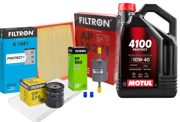 Opel Vectra C 1.6 / 1.8 Filtre Bakım Seti Motul 10W40 4 LT Yağlı Filtron