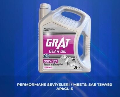 Şanzıman Ve Direksiyon Yağı 3LT 80W90 Grat