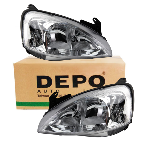 Opel Combo C Ön Sağ Sol Far Takımı Depo