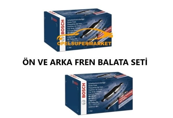 Opel Combo C Ön Ve Arka Fren Balatası Bosch