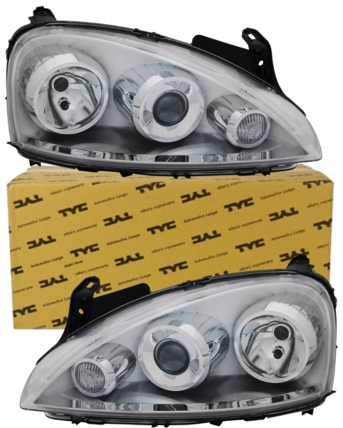 Opel Combo C Cosmo Mercekli Far Takımı Sağ Sol Tyc