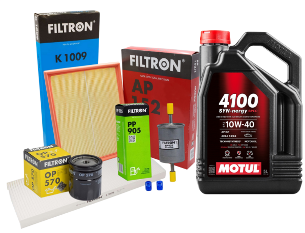 Opel Vectra B 2.0 Benzinli Filtre Bakım Seti Motul 10W40 SYN-nergy 5LT Filtron