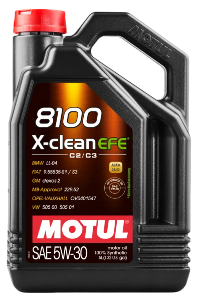 MOTUL 305-109471 I 8100 X-Clean EFE 5W30 Partiküllü Motor Yağı 5LT