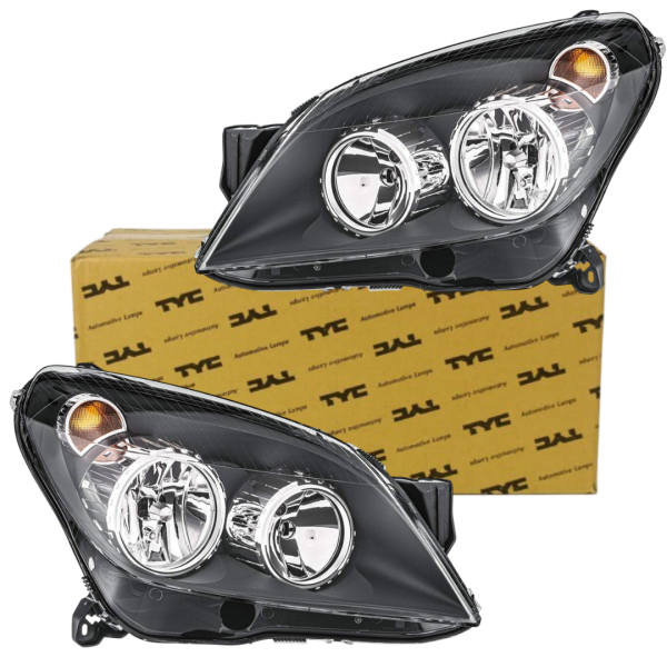 Opel Astra H Siyah Sağ Sol Far Takımı Tyc