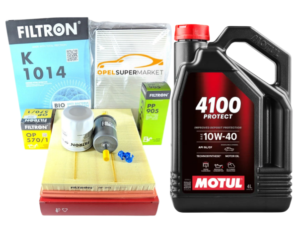 Opel Astra G 1.4 / 1.6 Bakım Seti Motul 10W40 4 LT Yağlı