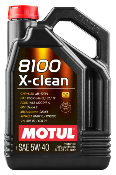 MOTUL 305-104720 | Motul 8100 X-CLEAN 5W-40 Partiküllü Motor Yağı 4LT