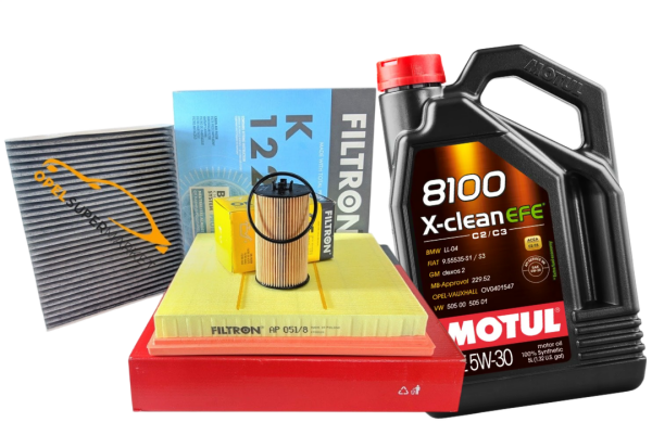 Opel Astra J A16XER Filtre Bakım Seti Motul 5W30 5LT Motor Yağlı Filtron