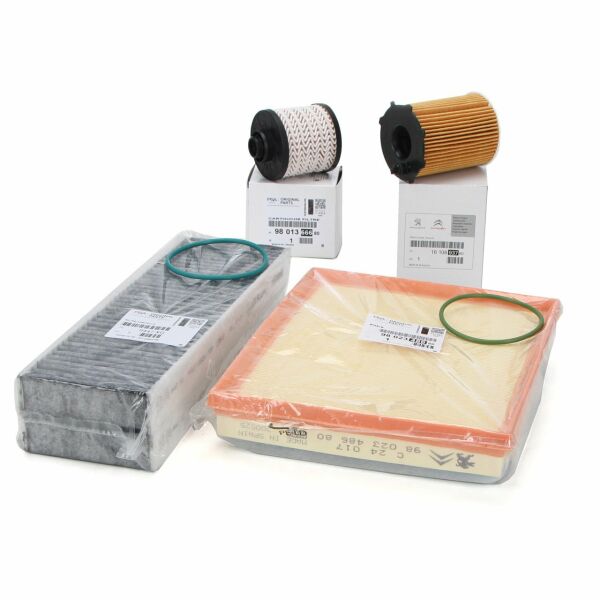 Peugeot 5008 1.6 Bluehdi Euro6 Periyodik Filtre Bakım Seti Karbonlu Orijinal