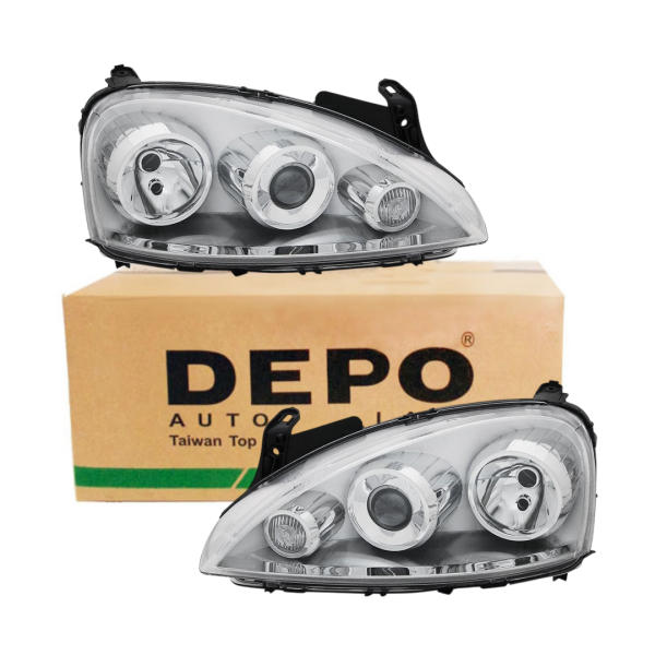 Opel Corsa C Cosmo Mercekli Far Takımı Sağ Sol Depo