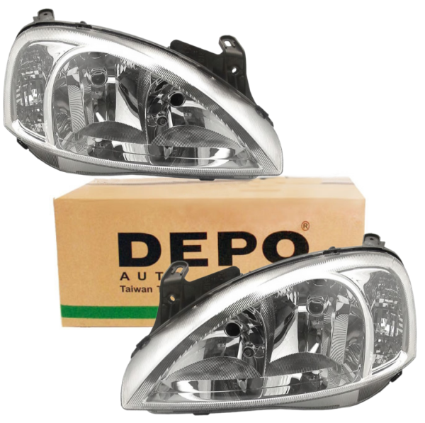 Opel Corsa C 2001-2003 Model Arası Far Takımı (Bosch Tipi Motorlu) Depo Marka