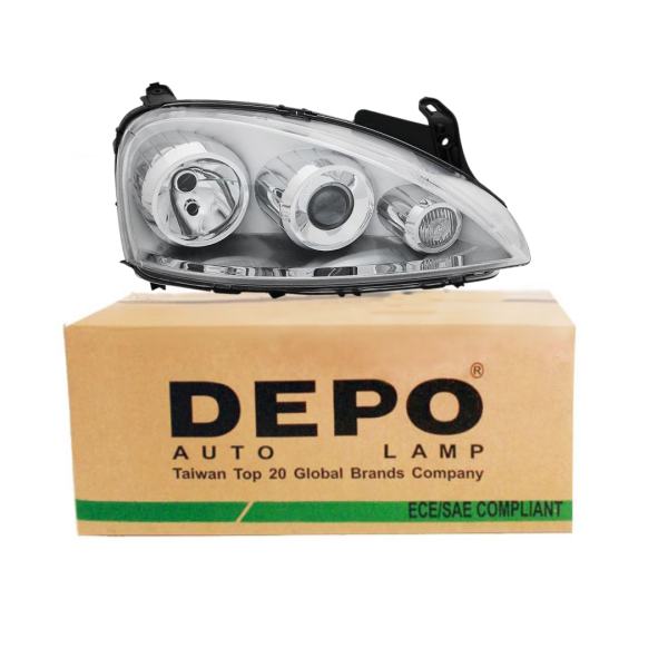 Opel Corsa C Sağ Cosmo Mercekli Far Depo