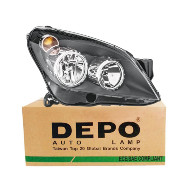 Opel Astra H Siyah Sağ Far Depo