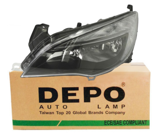 Opel Astra J Ön Sol (Şoför Tarafı) Siyah Far Depo