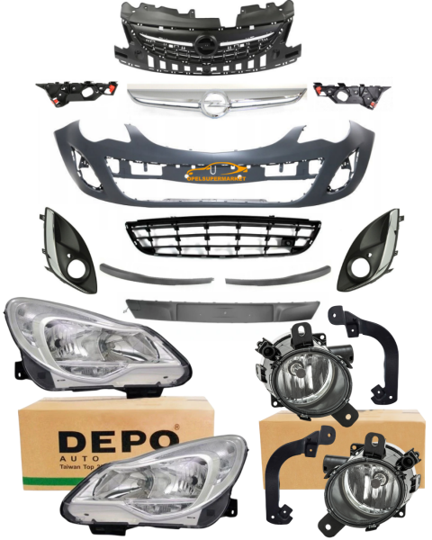 Opel Corsa D Makyajlı Kasa Ön Tampon Dönüşüm Seti