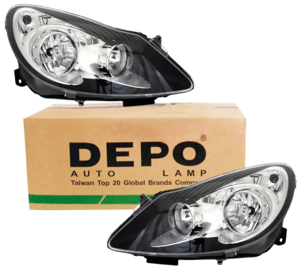 Opel Corsa D (2007 / 2009) Siyah Far Takımı Depo