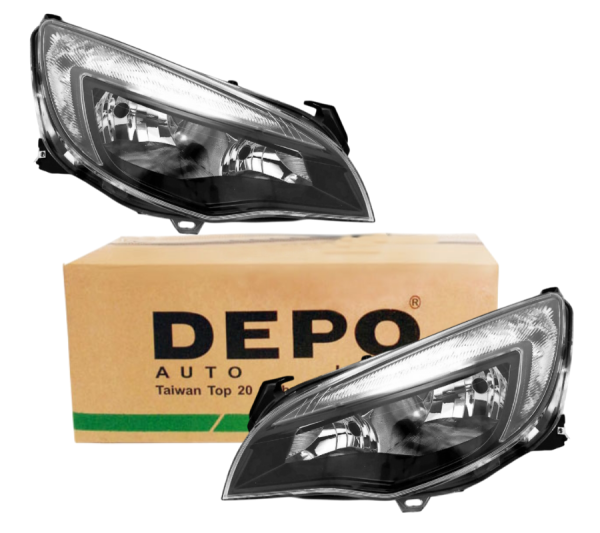 Opel Astra J 2012 Model Sonrası Makyajlı Kasa Ön Far Takımı (Akkor Tip) Depo