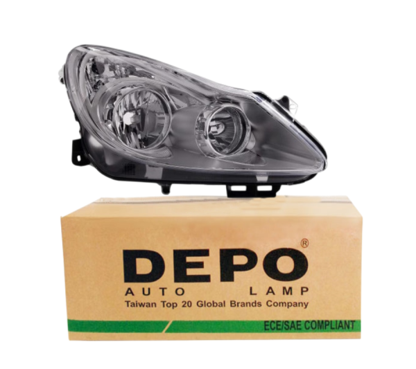 Opel Corsa D (2007 / 2009) Ön Sağ Krom Far Depo