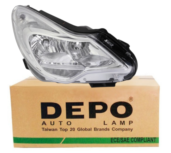 Opel Corsa D Makyajlı Kasa 2010 Sonrası Sağ Far Depo