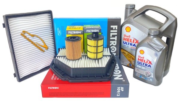 Chevrolet Captiva 2.0 Dizel Filtre Bakım Seti Shell 5W30 6 LT Yağlı
