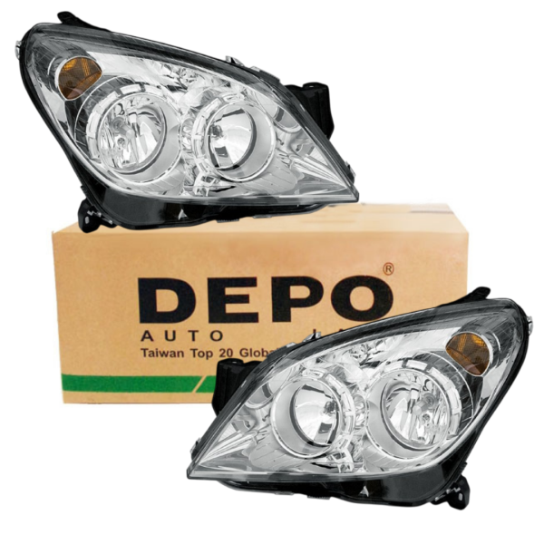 Opel Astra H Krom Sağ Sol Far Takımı Depo