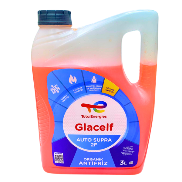 Total Glacelf Auto Supra Organik Kırmızı Antifiriz 3LT