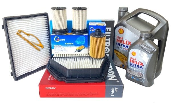 Chevrolet Yeni Captiva C140 (2013 - 2014) 2.0 Dizel Filtre Bakım Seti 6 LT Shell 5W30 Yağlı
