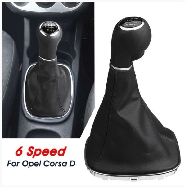 Opel Corsa D 6 İleri Vites Topuzu + Vites Körüğü Krom Çıtalı
