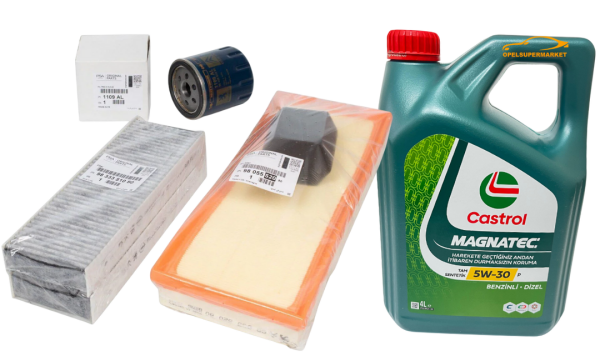 Peugeot 2008 1.2 Puretech Benzinli Periyodik Filtre Bakım Seti Castrol Motor Yağı İle Birlikte Orijinal