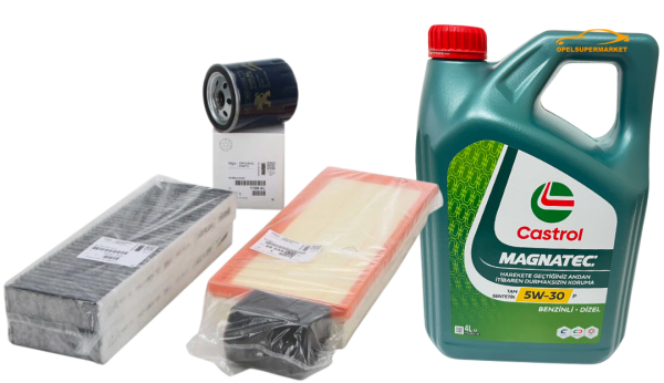 Peugeot 3008 1.2 Puretech Benzinli Periyodik Filtre Bakım Seti Castrol Motor Yağı İle Birlikte Orijinal
