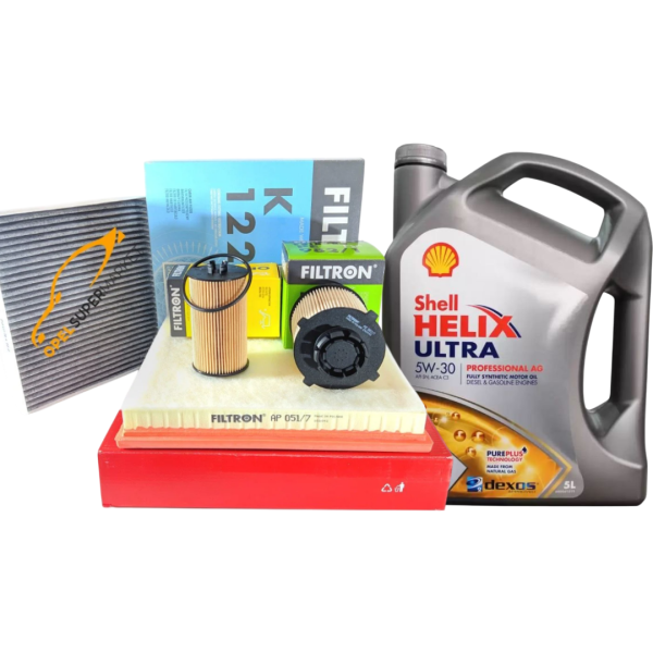 Opel Astra J 1.6 Dizel Filtre Bakım Seti Karbonlu Polen Shell  5W30 5 LT Yağlı