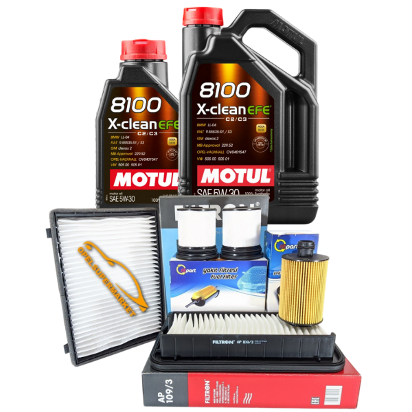 Chevrolet Yeni Captiva C140 (2011 - 2012) 2.0 Dizel Filtre Bakım Seti 6 LT Motul 5W30 Yağlı