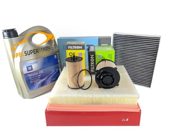 Opel Insignia A 1.6 Dizel Bakım Seti Alman Dolum GM 5W30 5 LT Yağlı