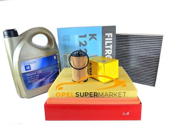 Opel İnsignia A 1.6 Benzinli Bakım Seti Alman Dolum GM 5W30 5 LT Yağlı