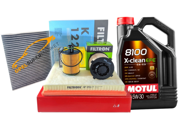 Opel Astra J 1.3 Dizel Filtre Bakım Seti Motul 5W30 4LT Motor Yağlı Filtron