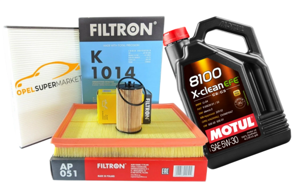 Opel Astra H Z14XEP / A16XER / Z16XER Filtre Bakım Seti Motul 5W30 4 LT Yağlı