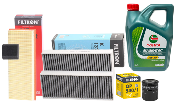 Opel Astra L 1.2 Turbo Periyodik Filtre Bakım Seti Castrol Motor Yağı İle Birlikte Filtron