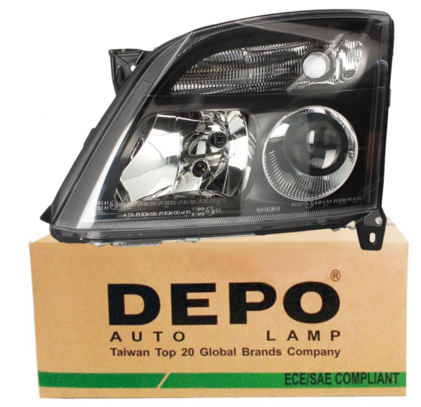 Opel Vectra C Ön Sol Far Siyah Zemin Depo Marka